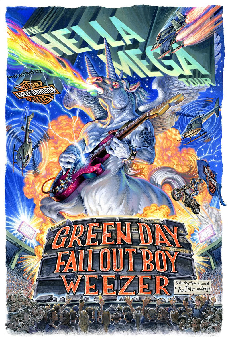 Illustration for article titled Green Day, Fall Out Boy, and Weezer announce the joint tour your snotty little teenage dreams were made of